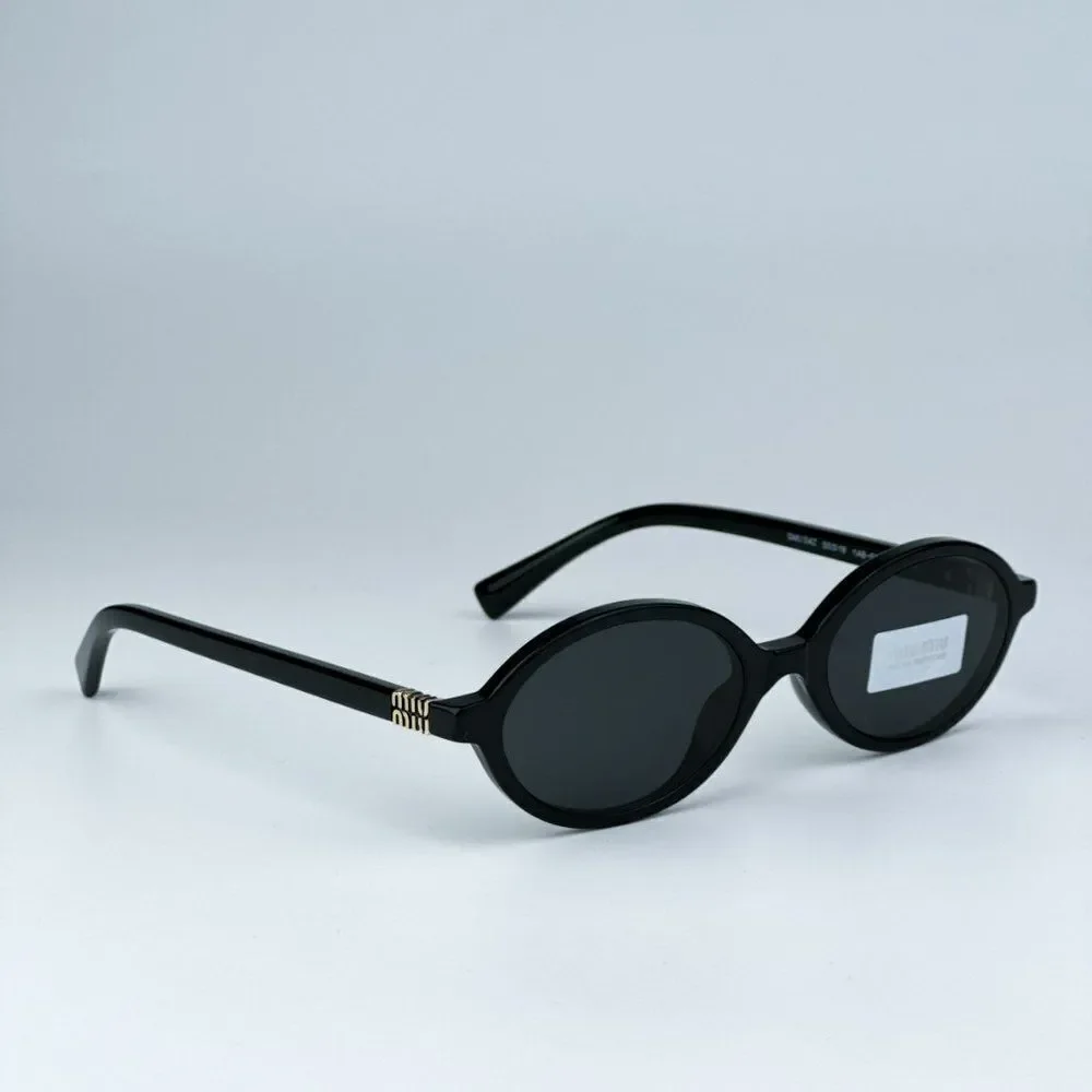 NEW Miu Miu MU04ZS 1AB5S0 Black Dark Grey Unisex Sunglasses MU 04ZS